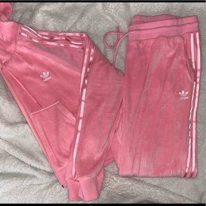 Adidas Pink Velvet Set